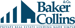 Baker Collins company logo, a lending partner supporting real estate financing for Dharamrup’s commercial property acquisitions.